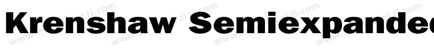 Krenshaw Semiexpanded字体转换